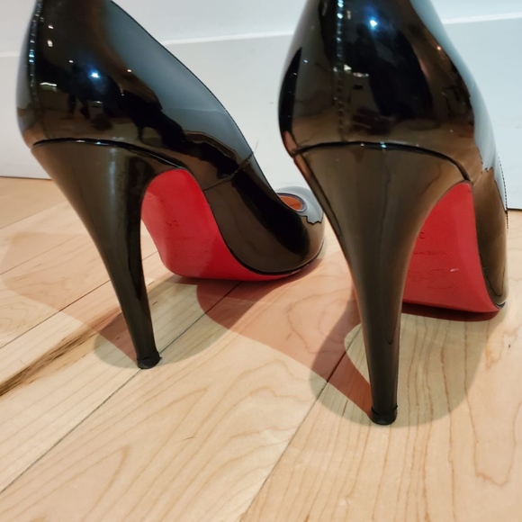 Christian Louboutin Black Patent Heels - Picture 2 of 3